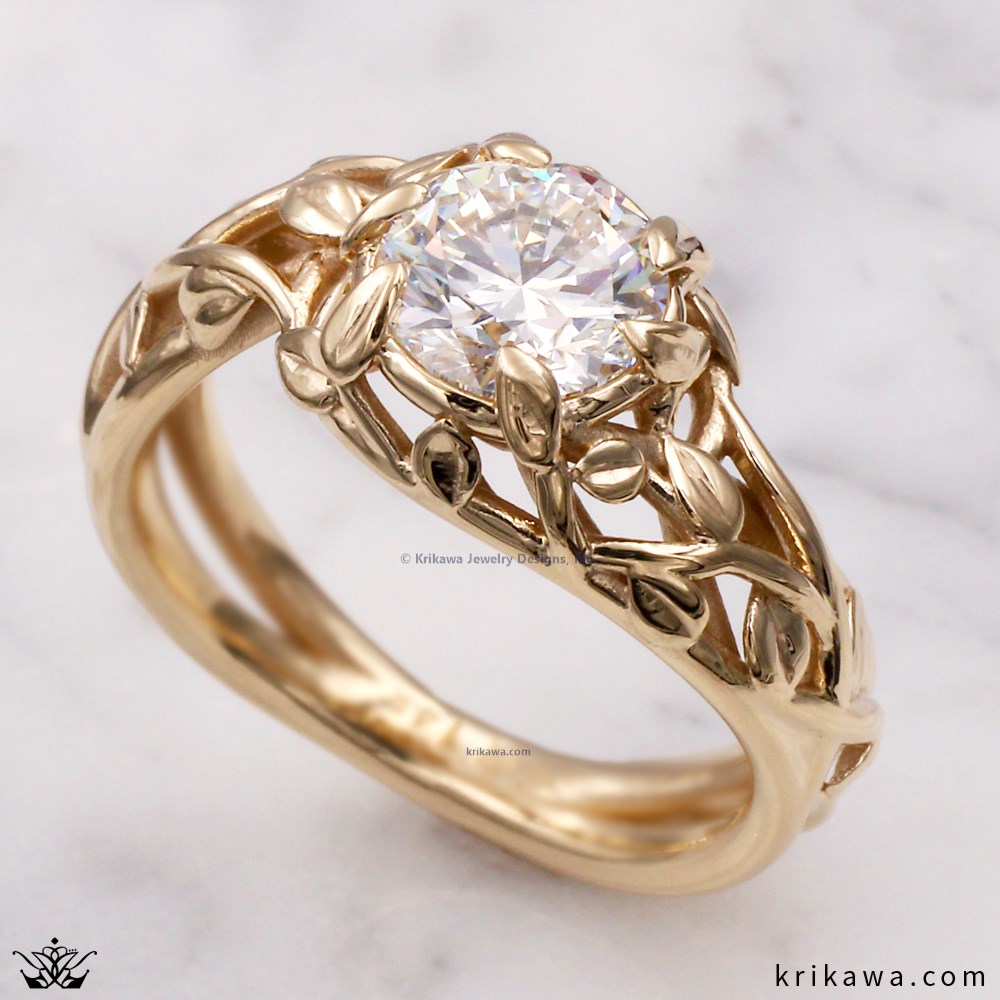 Goddess Wreath Engagement Ring